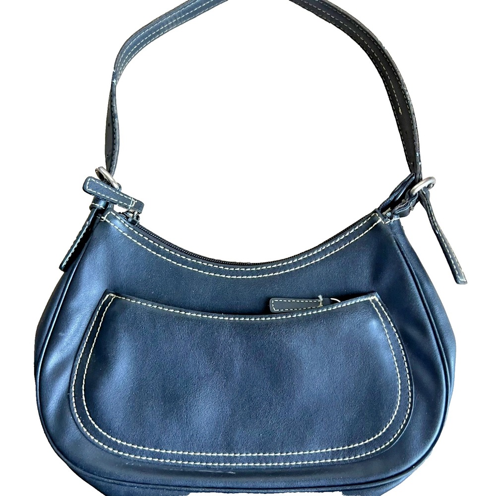 Women's Y2K Nine West Black Patterned Classic‎ Mini Purse VTG Shoulder Bag
